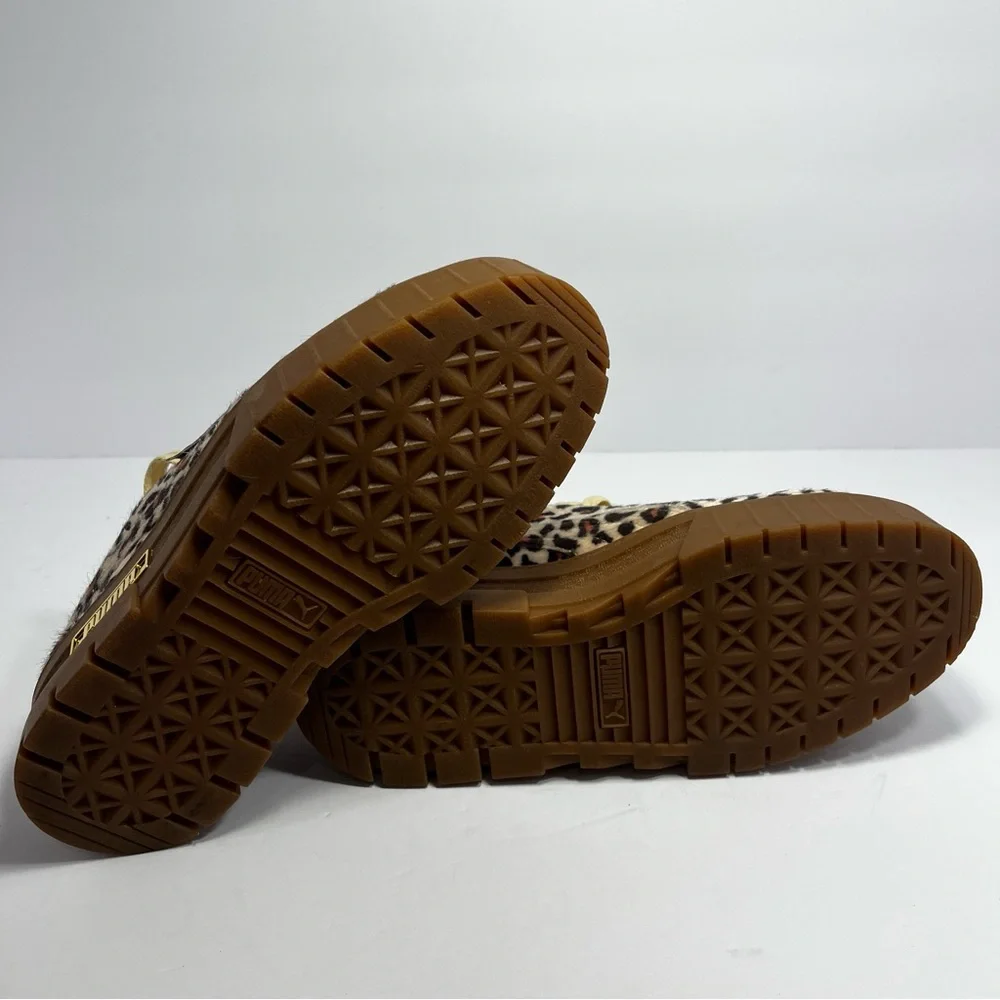 Puma Leopard Print Sneakers with Brown Soles - Picture 7 of 7